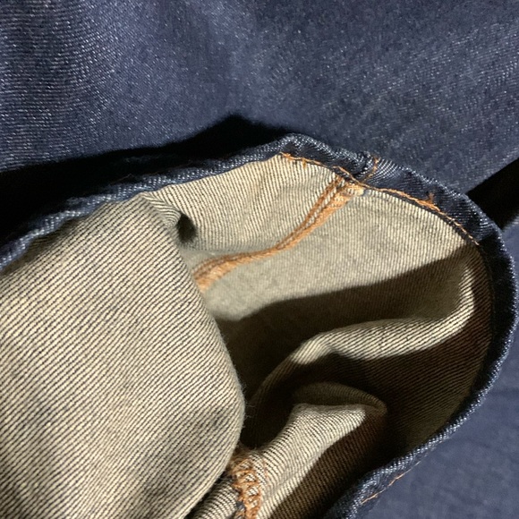 ARIZONA JEAN COMPANY-men’s dark rinse cotton denim ‘SLIM FIT STRAIGHT’ leg jeans - Picture 8 of 11